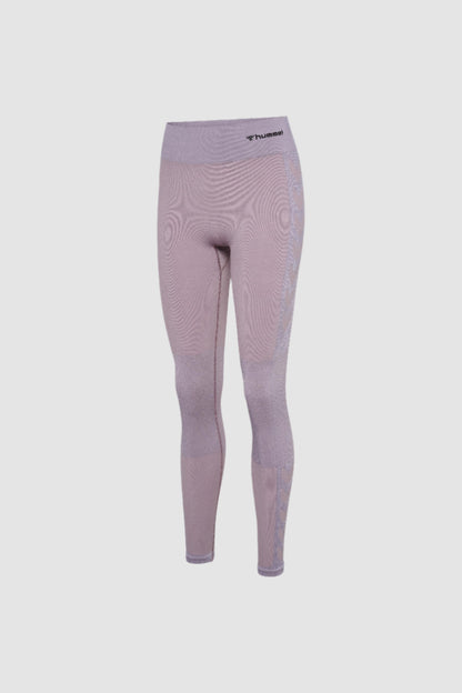 HUMMEL - Hmlclea Seamless Mid Waist Tights - Nirvana Melange
