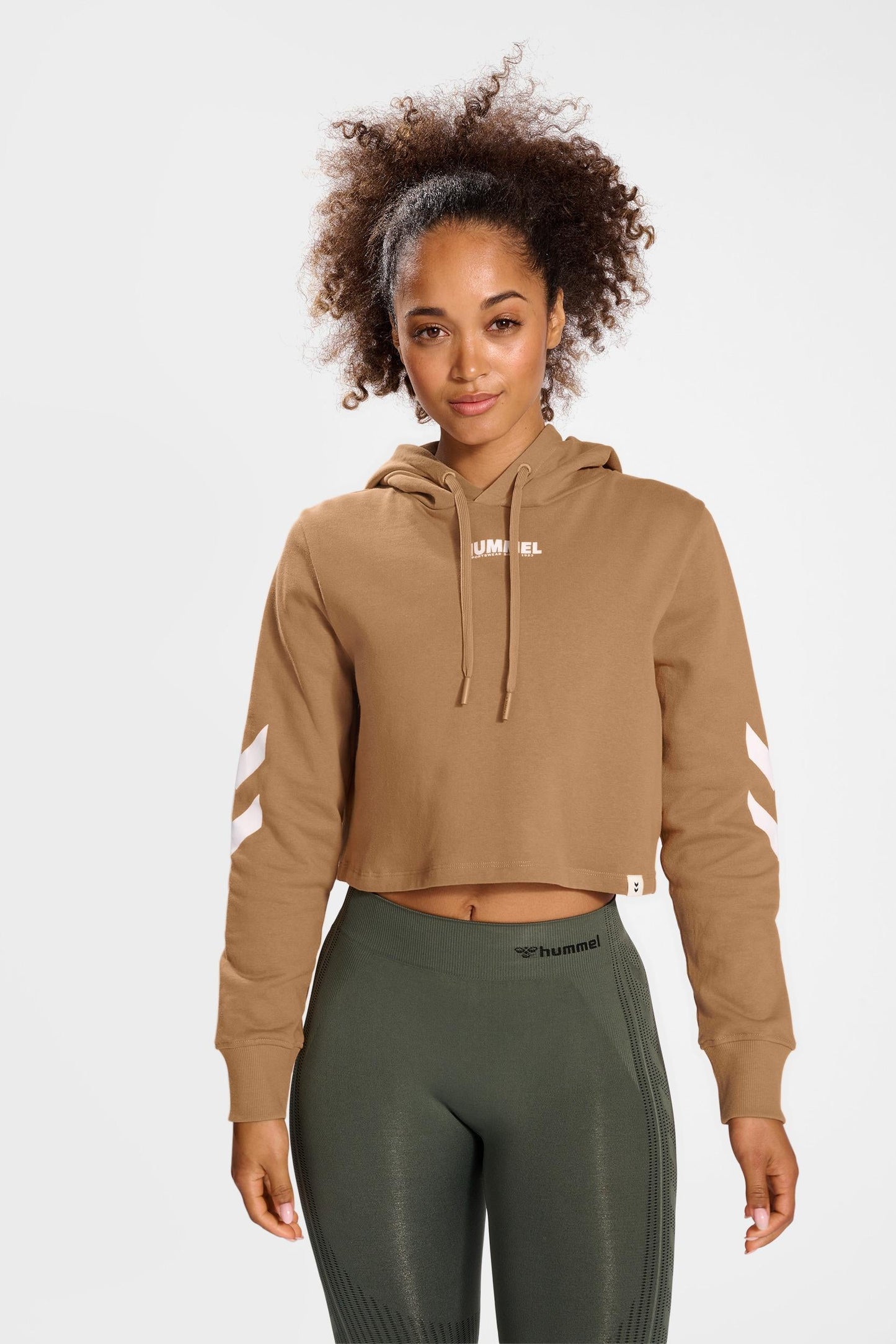 HUMMEL - Hmllegacy Woman Cropped Hoodie - Tigers Eye